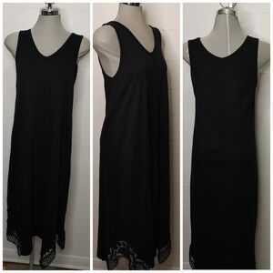 Mododoc 100% cotton crochet hem dress M